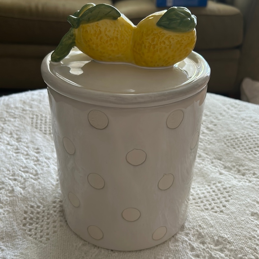 Anthropologie lemon canister